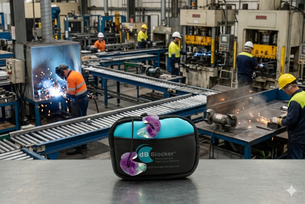 dB Blocker Custom Hearing Protection for Manufacturing Teams