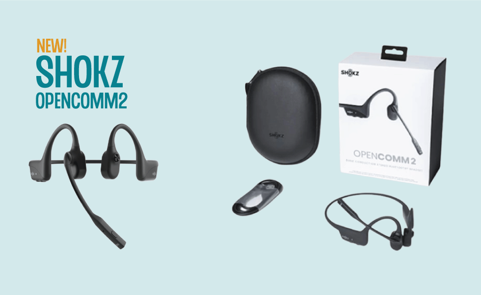 Custom Protect Ear is proud to now offer the SHOKZ OpenComm2 Bluetooth-connected, headset.